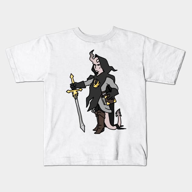 Tiefling Cleric Kids T-Shirt by NathanBenich